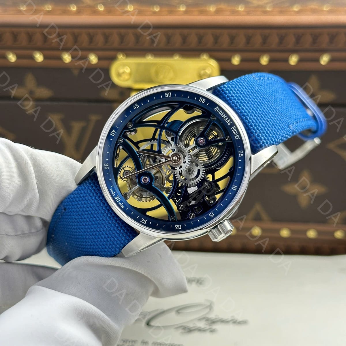 오데마피게 코드 26600 플라잉 뚜르비옹 블루 41mm 4