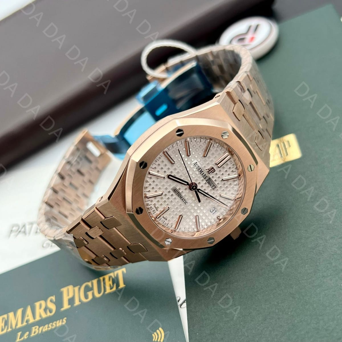 오데마피게 로얄오크 15450 로즈골드 금통 흰판 37mm 4