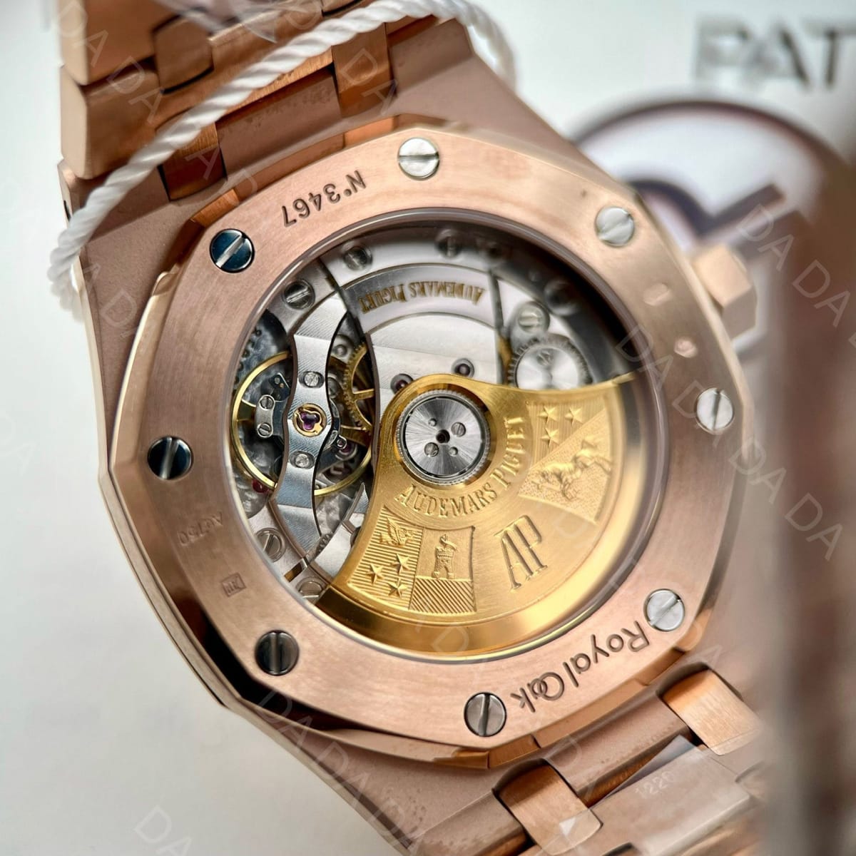 오데마피게 로얄오크 15450 로즈골드 금통 흰판 37mm 9