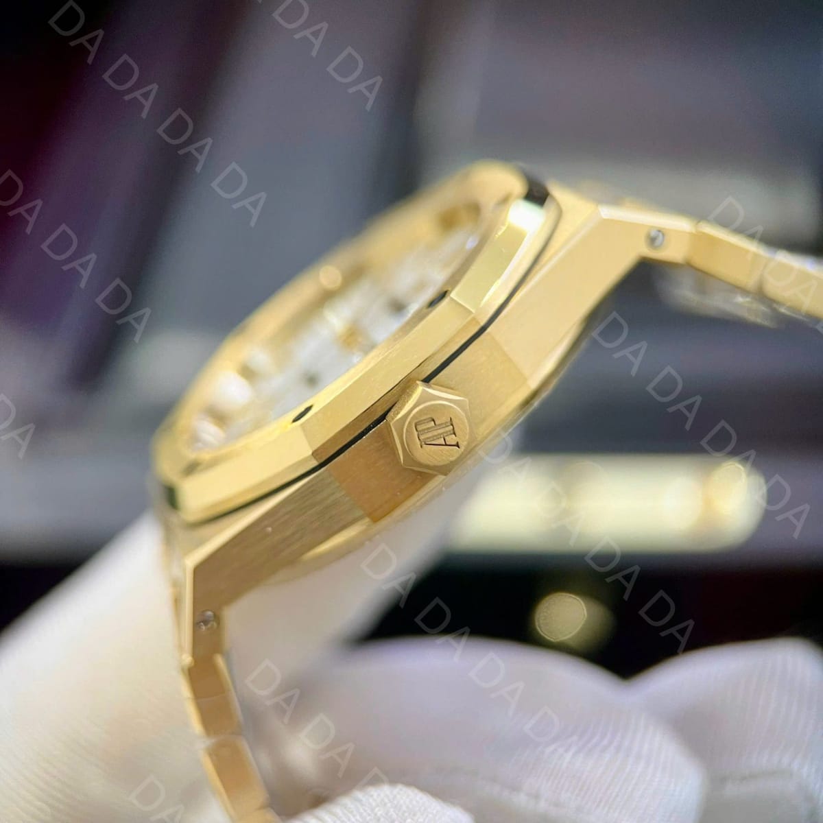 오데마피게 로얄오크 15450 옐로우골드 금통 흰판 37mm 7