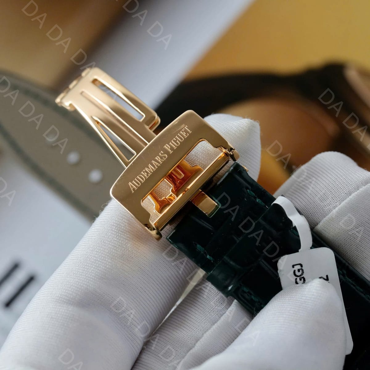 오데마피게 로얄오크 26240 금통 그린다이얼 가죽밴드 41mm 9