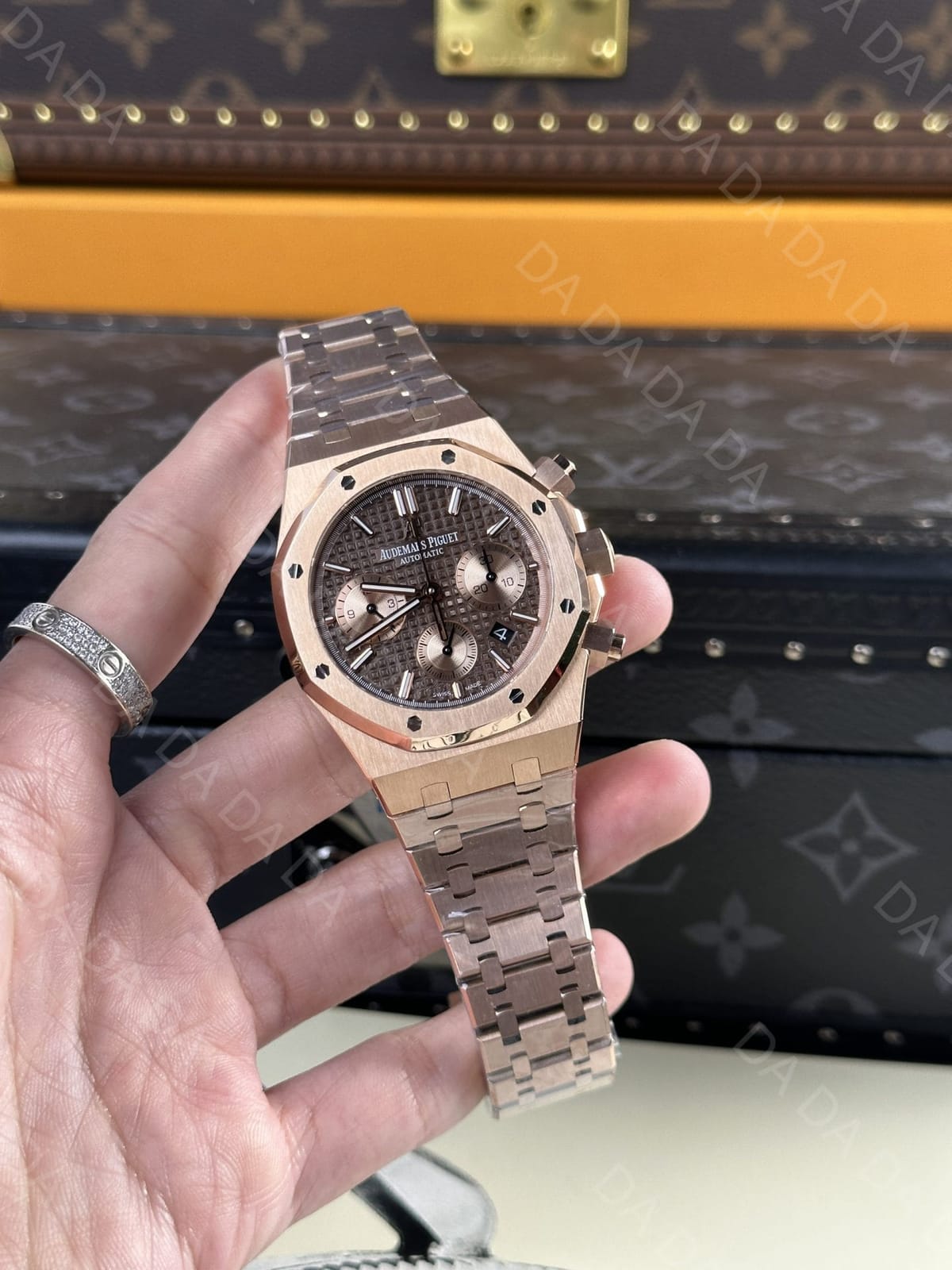 오데마피게 로얄오크 26331 로즈골드 금통 초코판 41mm 3