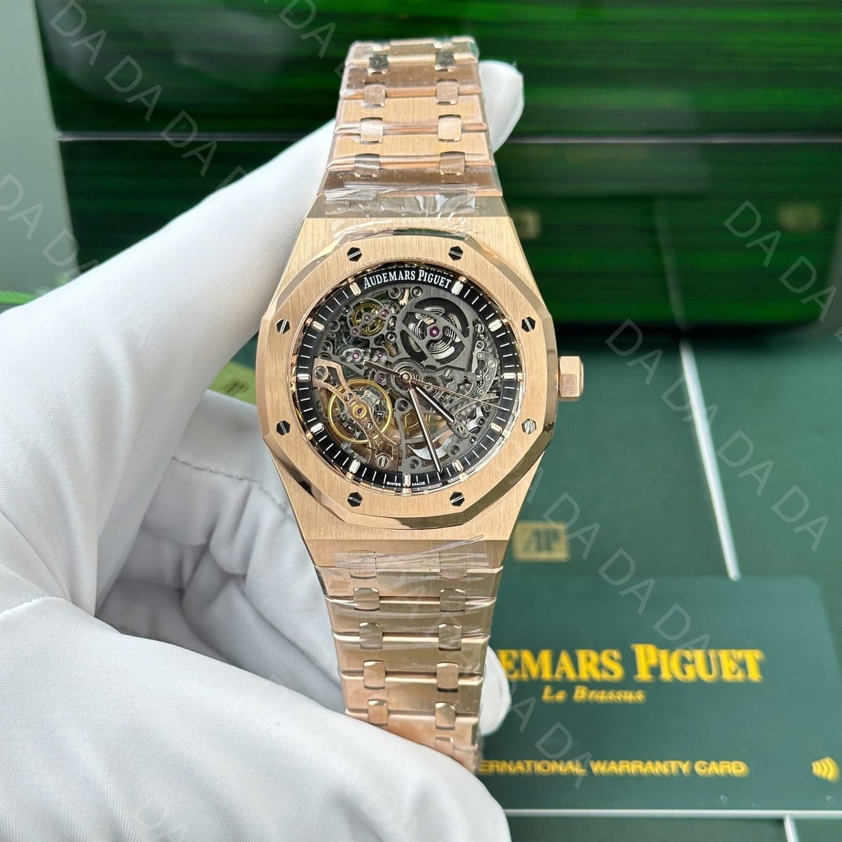 오데마피게 로얄오크 15407 더블벨런스 휠 오픈워크 금통 41mm 3