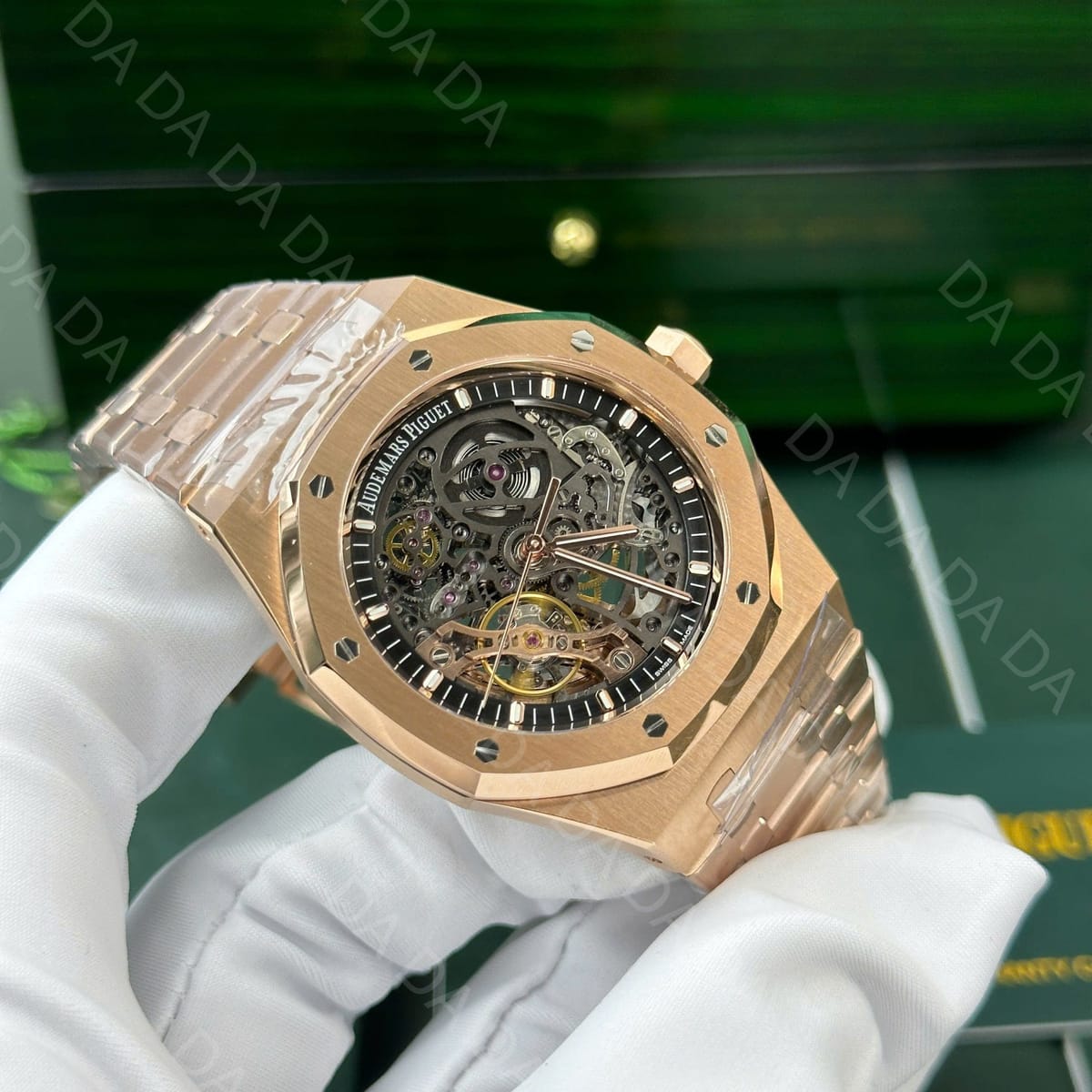 오데마피게 로얄오크 15407 더블벨런스 휠 오픈워크 금통 41mm 5