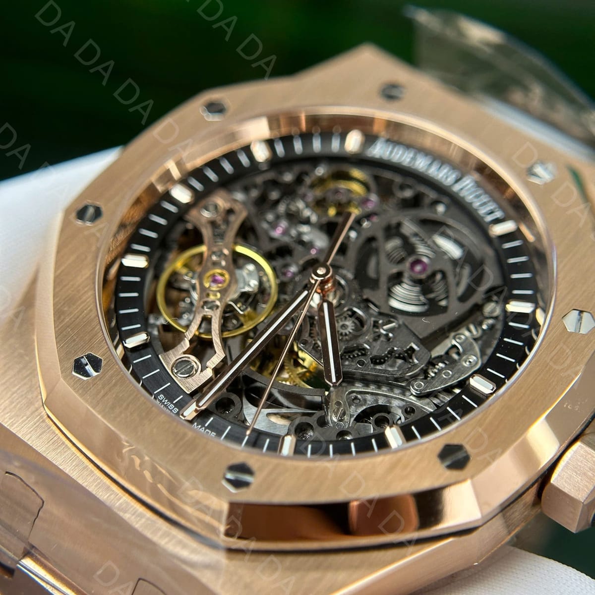 오데마피게 로얄오크 15407 더블벨런스 휠 오픈워크 금통 41mm 7