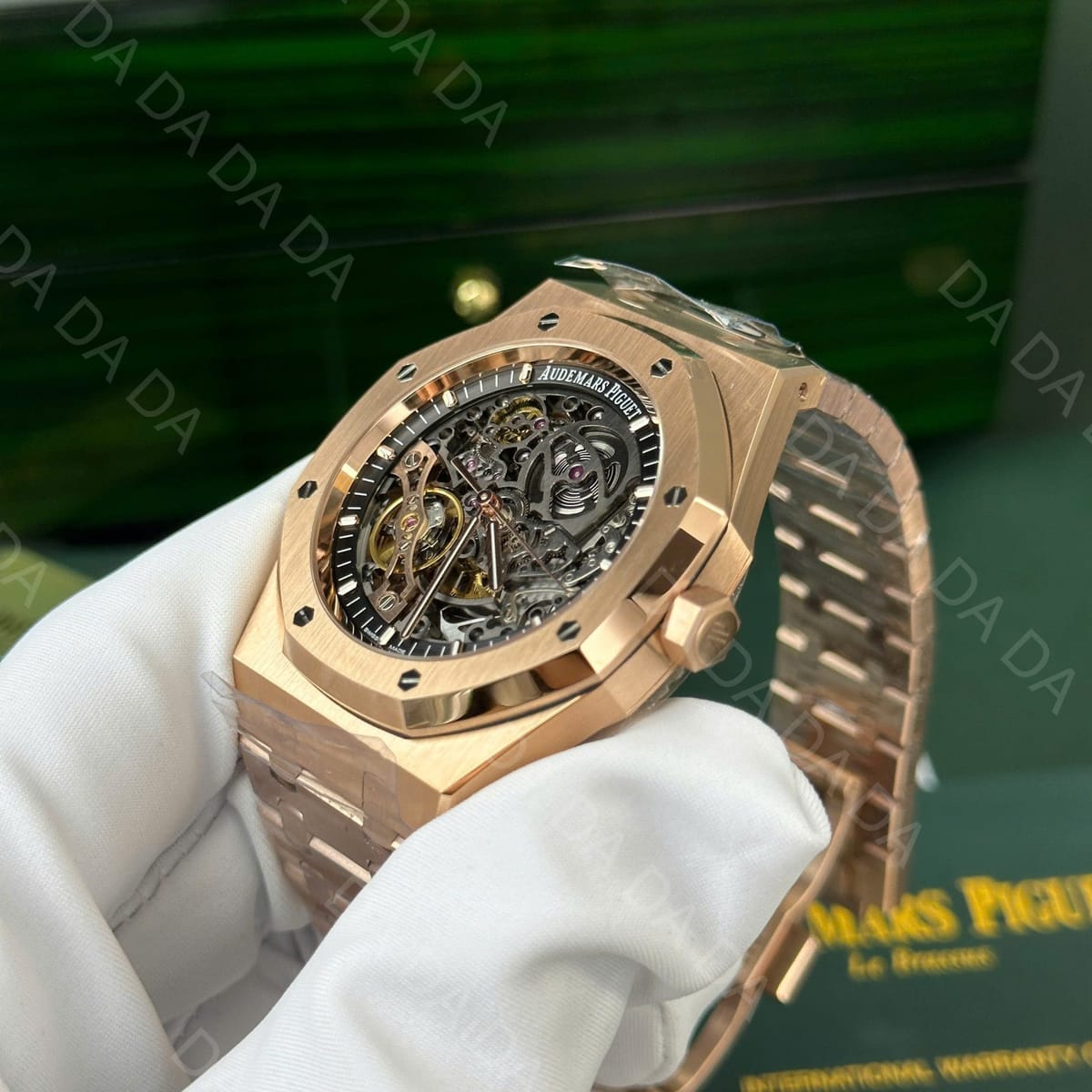 오데마피게 로얄오크 15407 더블벨런스 휠 오픈워크 금통 41mm 8