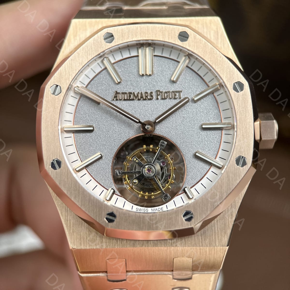 오데마피게 로얄오크 26730 플라잉 뚜르비옹 금통 그레이다이얼 41mm 12