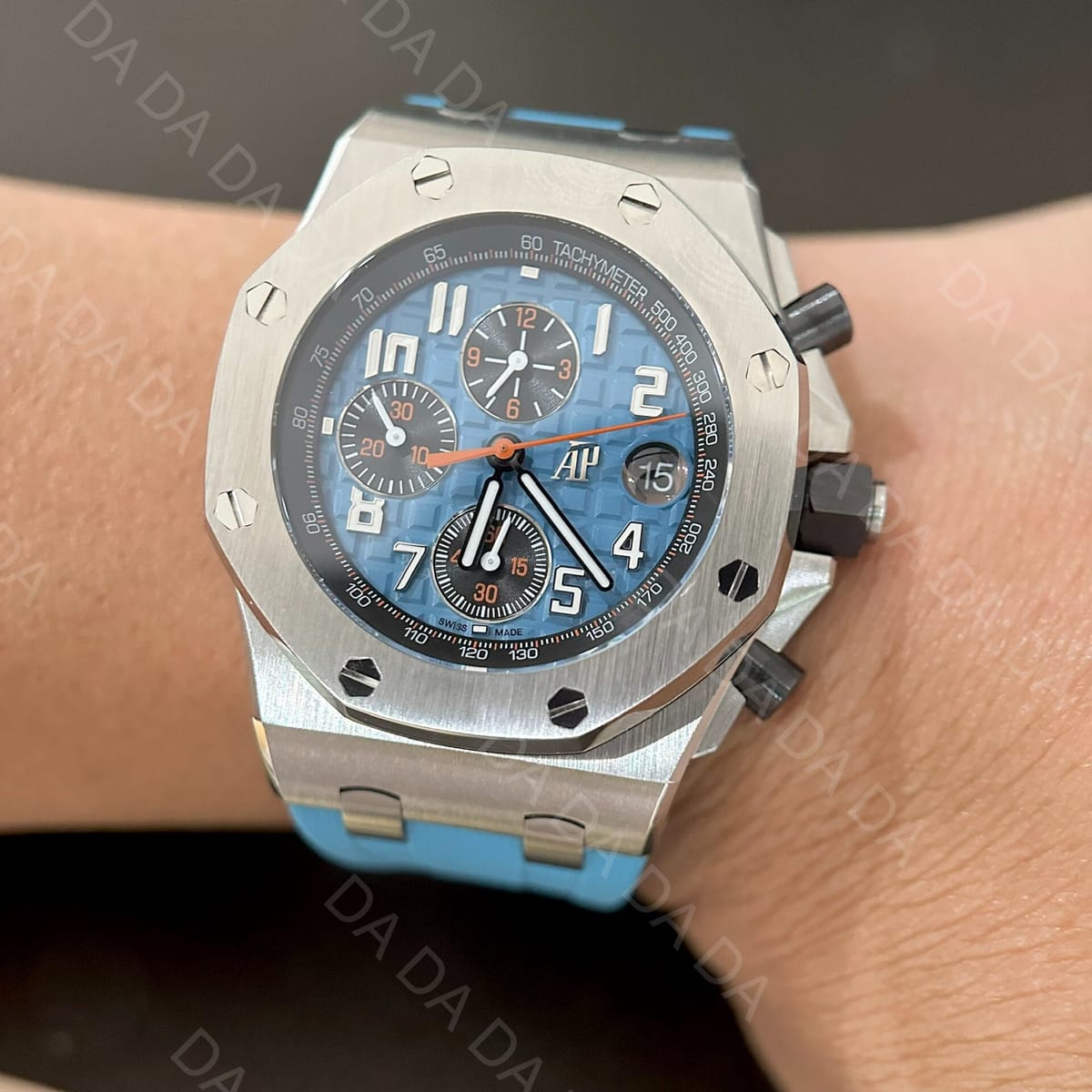오데마피게 오프쇼어 26238 블루 러버스트랩 42mm 7