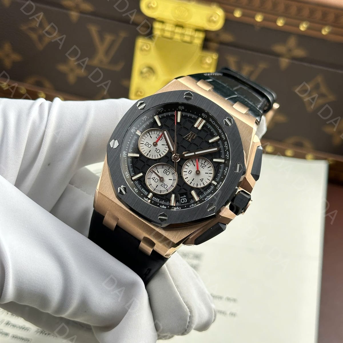오데마피게 오프쇼어 26420 로즈골드 금통 검판 43mm 5