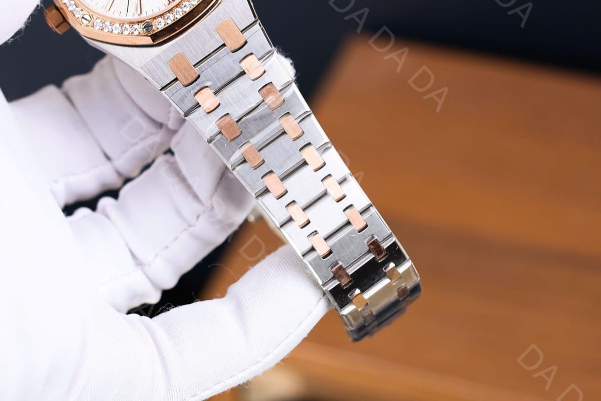 오데마피게 로얄오크 77351 로즈골드 콤비 흰판 34mm 9