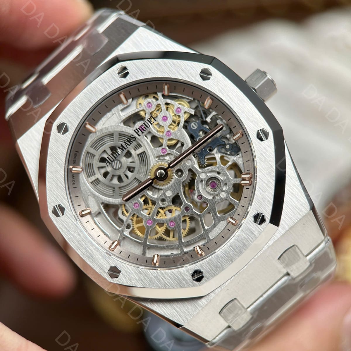오데마피게 로얄오크 16204 오픈워크 점보 엑스트라 씬 그레이 39mm 13