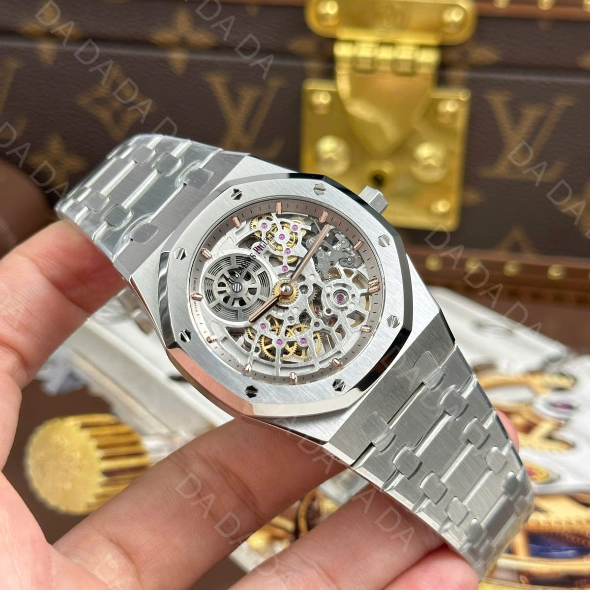 오데마피게 로얄오크 16204 오픈워크 점보 엑스트라 씬 그레이 39mm 16