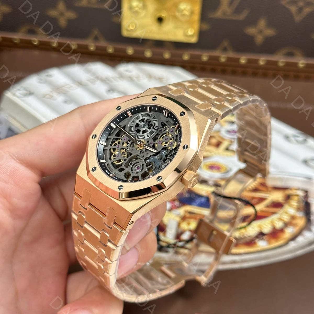 오데마피게 로얄오크 16204 오픈워크 울트라 씬 점보 금통 블랙 39mm 15