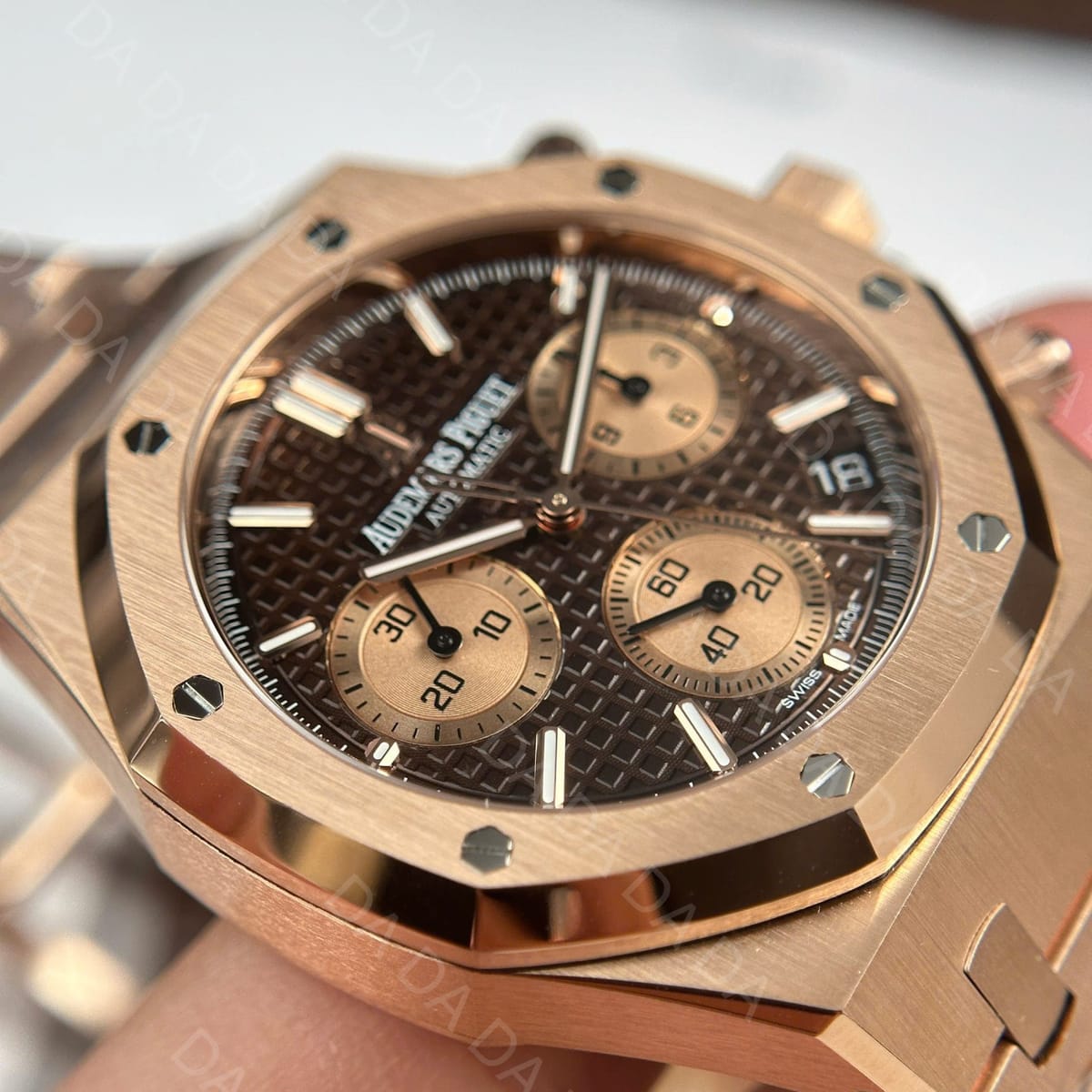 오데마피게 로얄오크 26239 로즈골드 금통 초코판 41mm 6