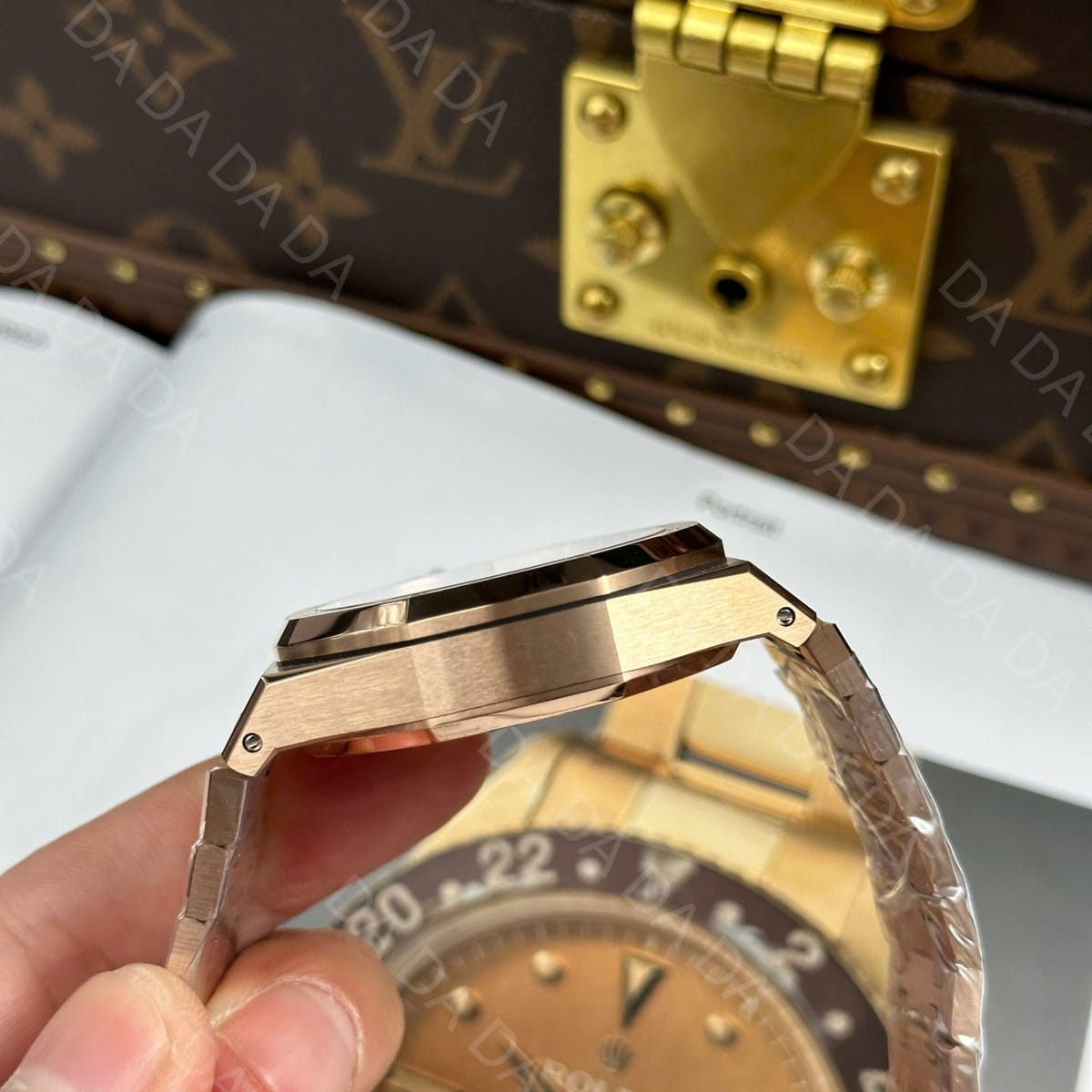오데마피게 로얄오크 26239 로즈골드 금통 초코판 41mm 10