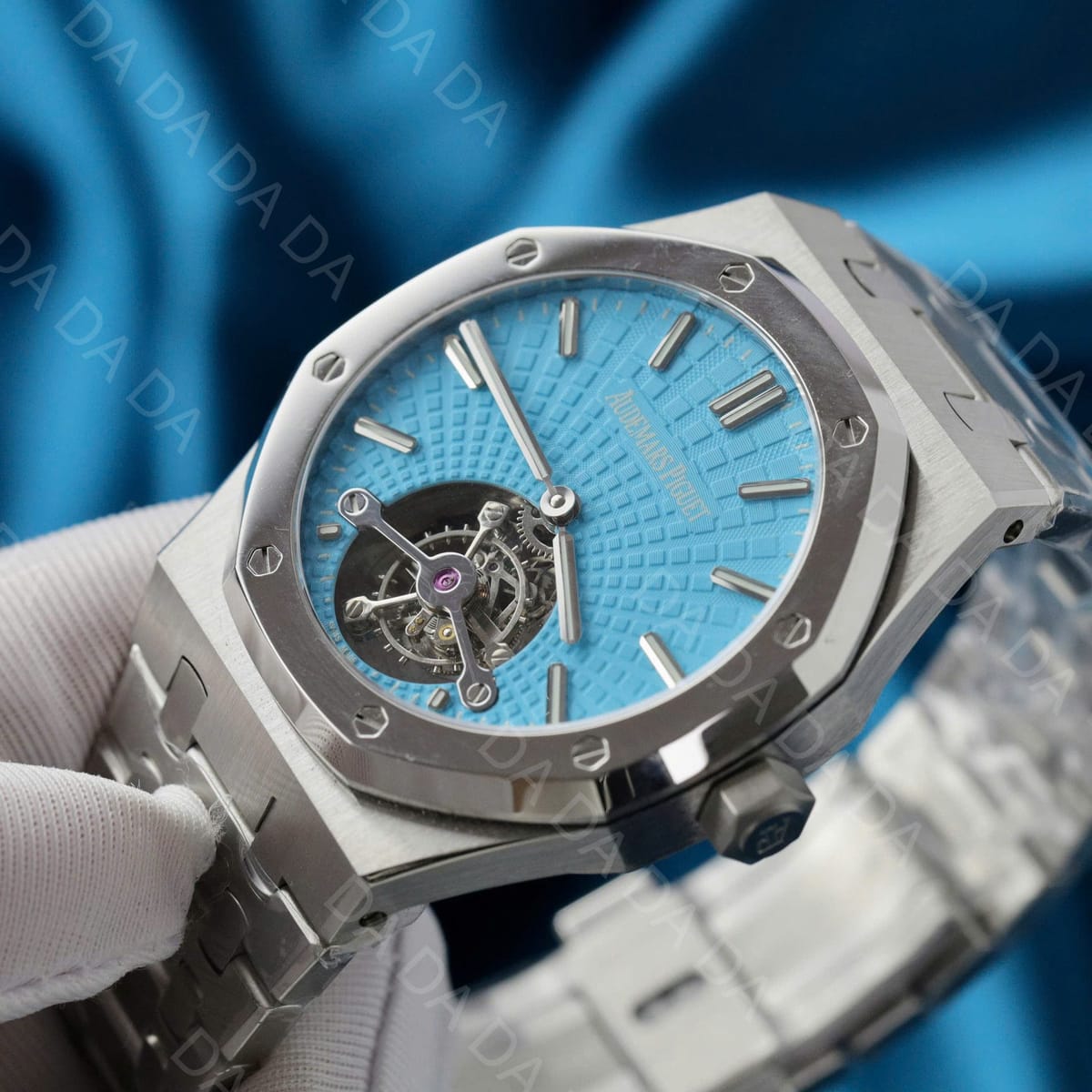 오데마피게 로얄오크 26530 플라잉 뚜르비옹 티파니블루 41mm 5