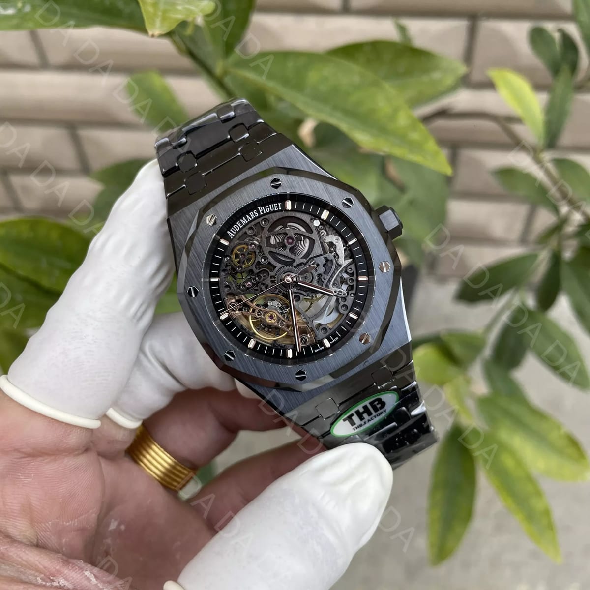 오데마피게 로얄오크 15416 스켈레톤 블랙세라믹 41mm 4