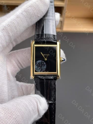 까르띠에 탱크 루이 금통 블랙 미디움 33.7x25.5mm