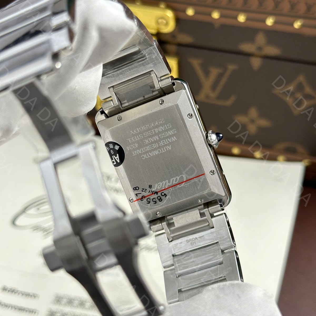 까르띠에 탱크 머스트 엑스트라 라지 스틸 31x41mm 10