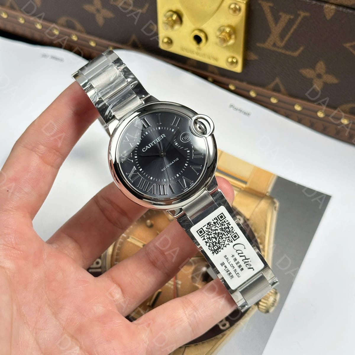 까르띠에 발롱블루 그레이다이얼 오토메틱 40mm 3