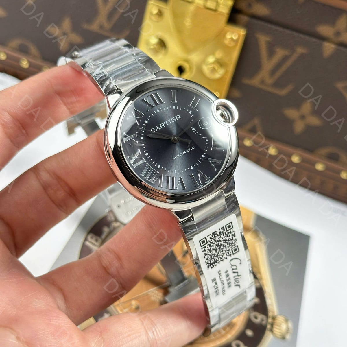 까르띠에 발롱블루 그레이다이얼 오토메틱 40mm 4