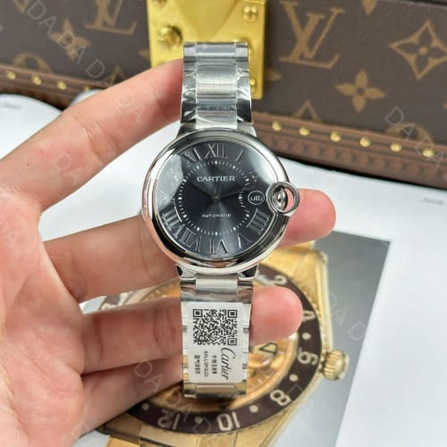 까르띠에 발롱블루 그레이다이얼 오토메틱 40mm