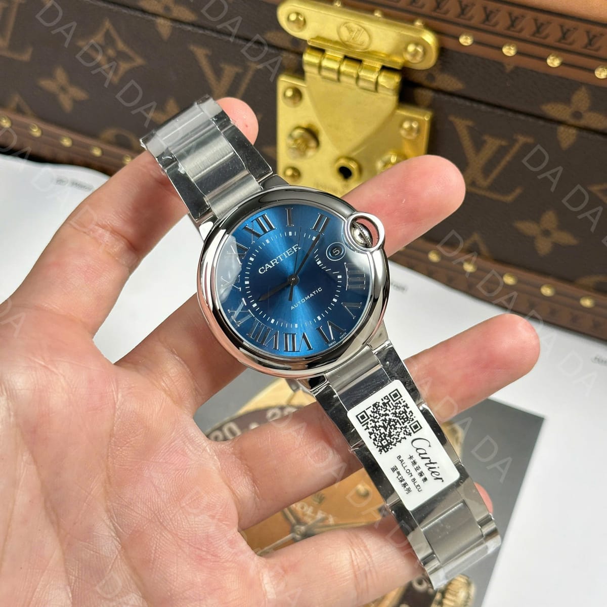 까르띠에 발롱블루 스틸 청판 오토메틱 40mm 3