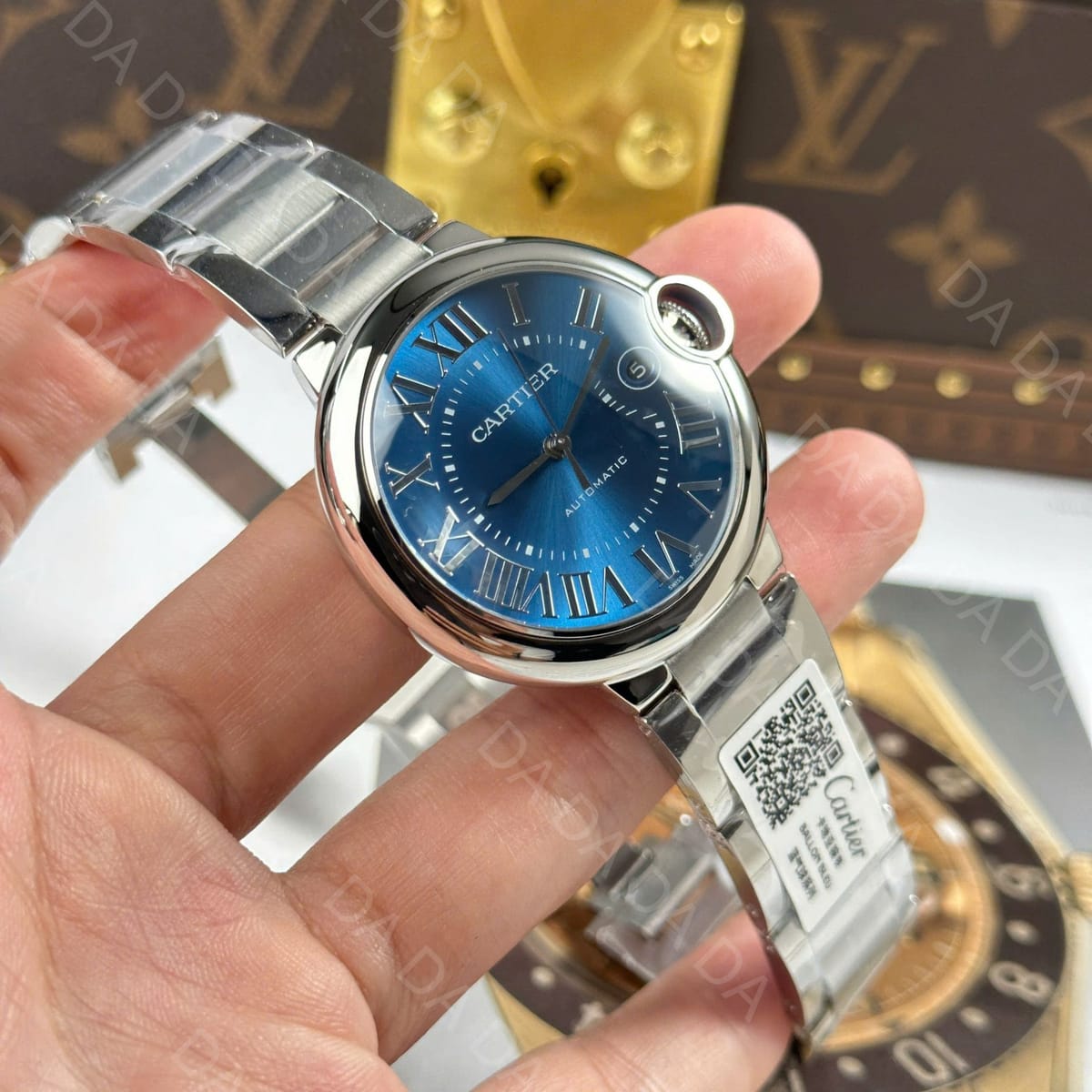 까르띠에 발롱블루 스틸 청판 오토메틱 40mm 4