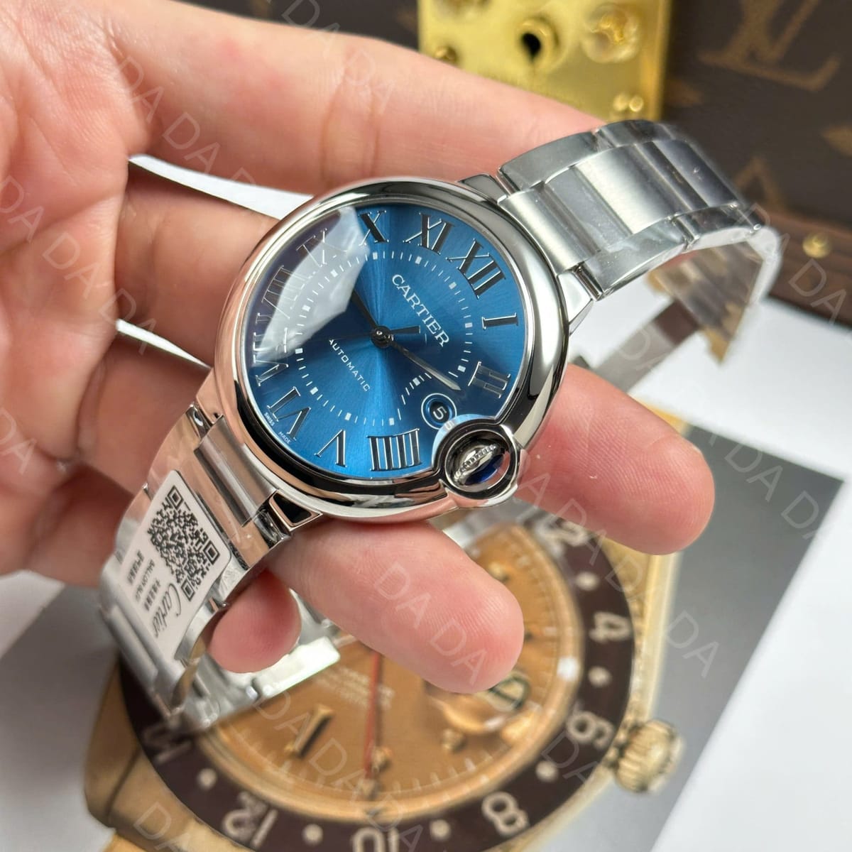 까르띠에 발롱블루 스틸 청판 오토메틱 40mm 5