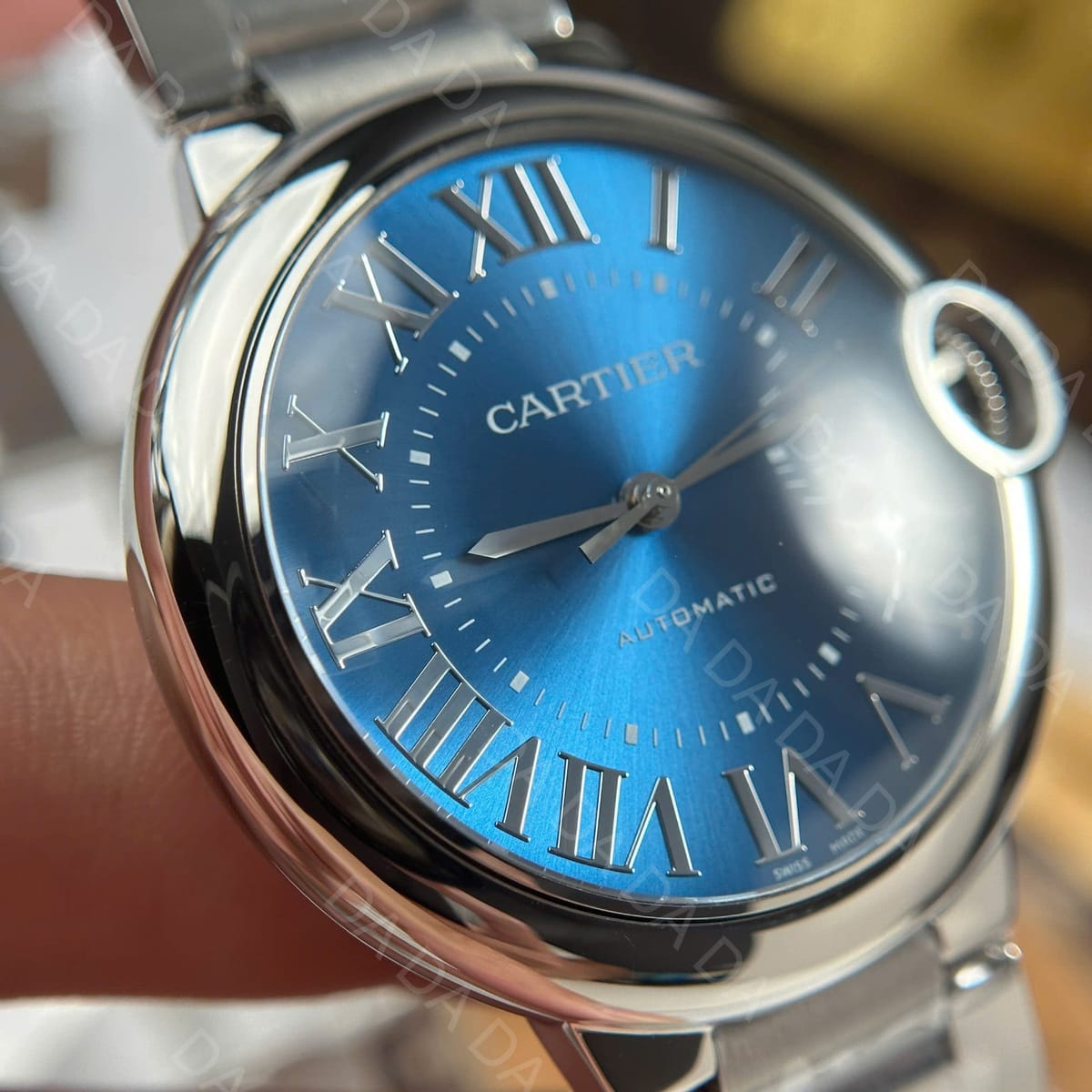 까르띠에 발롱블루 스틸 청판 오토메틱 40mm 6