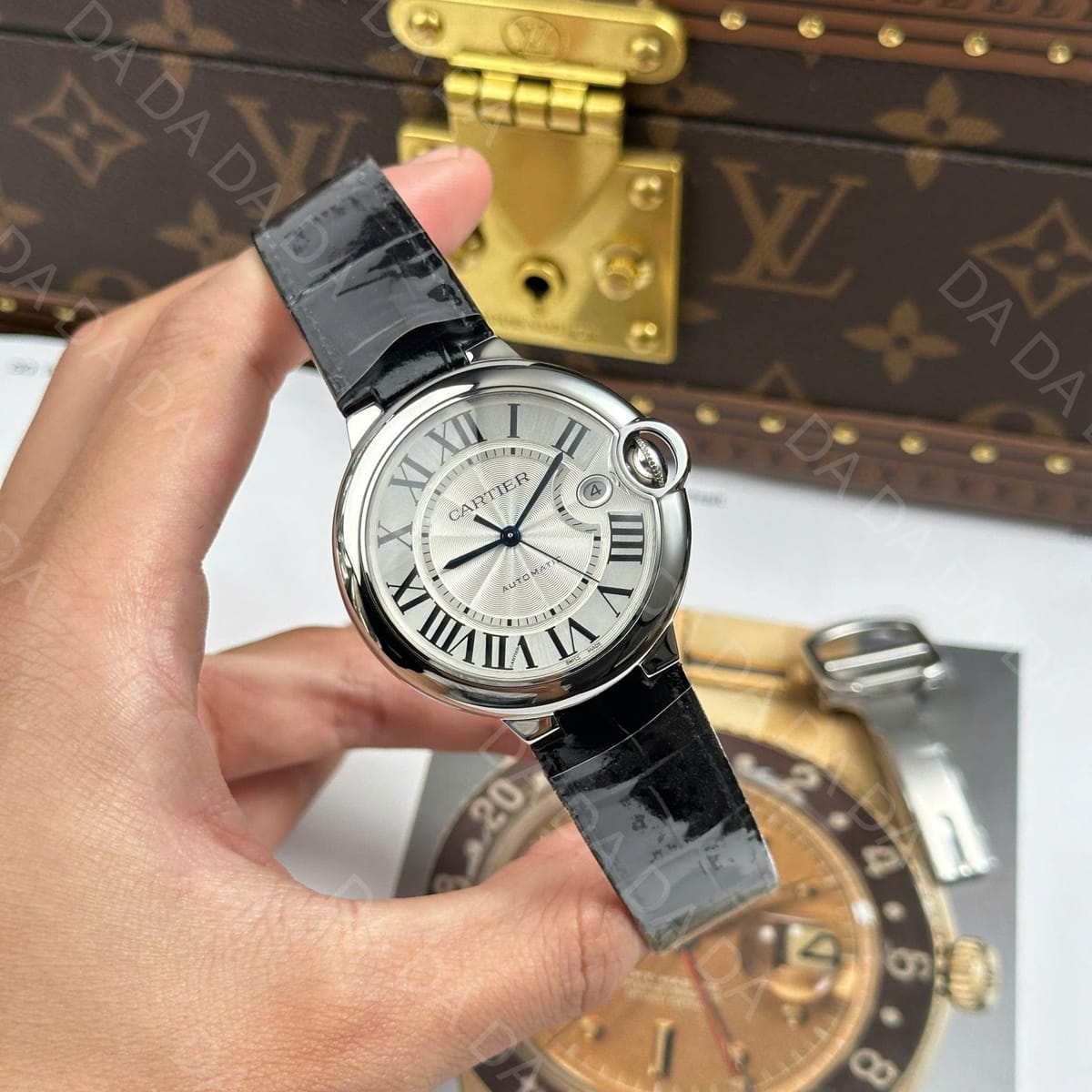까르띠에 발롱블루 가죽밴드 오토메틱 40mm 4