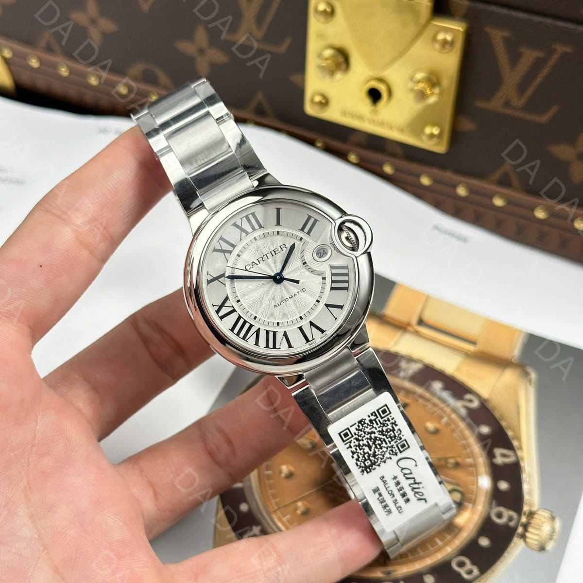 까르띠에 발롱블루 스틸 오토메틱 40mm 5