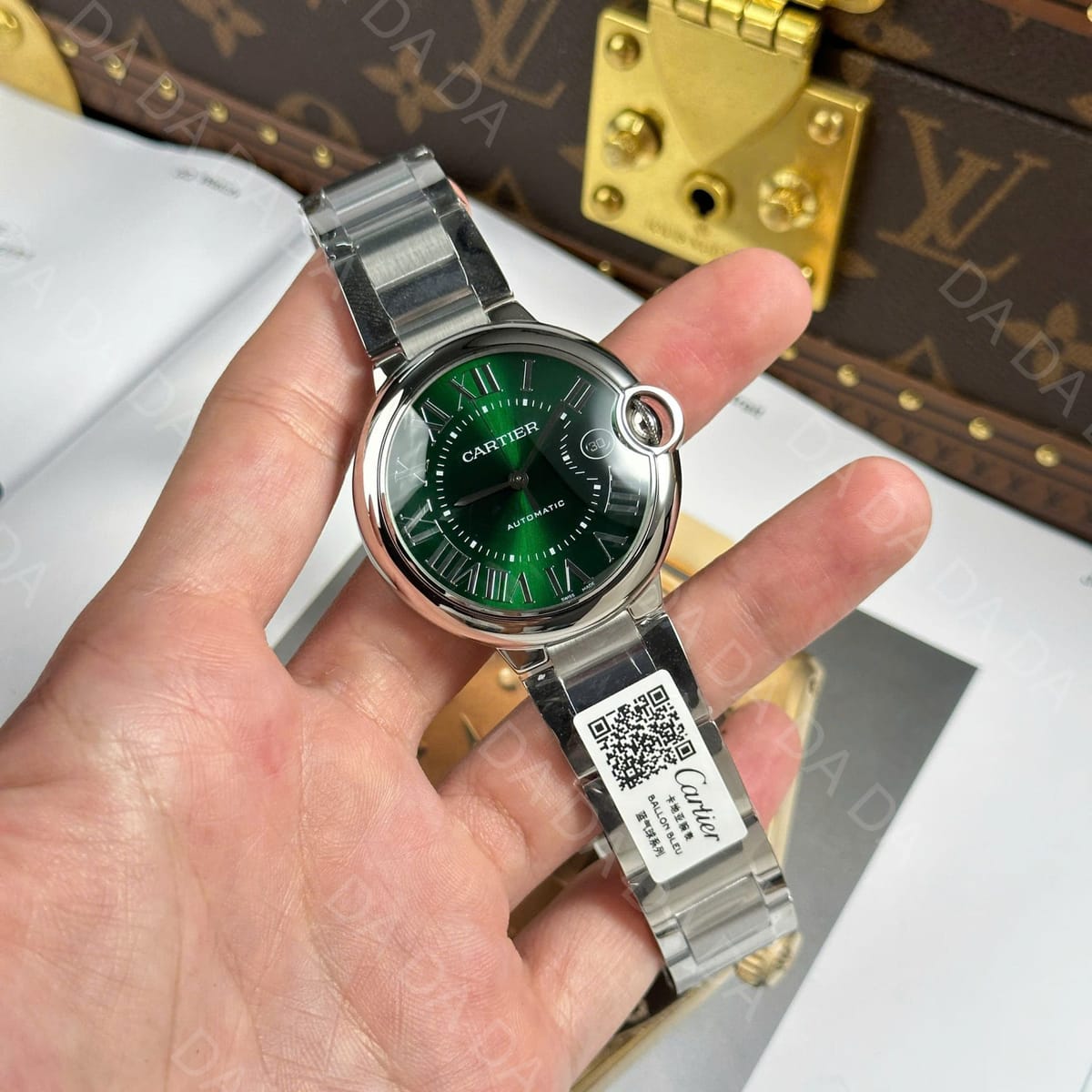까르띠에 발롱블루 스틸 그린 40mm 3