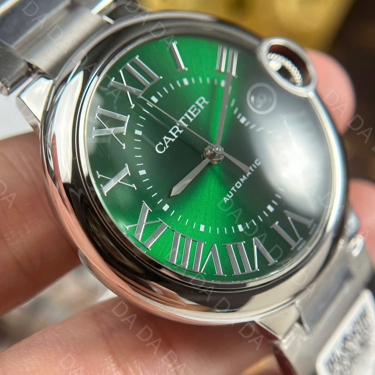 까르띠에 발롱블루 스틸 그린 40mm 5