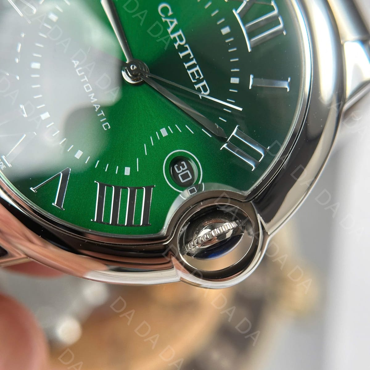까르띠에 발롱블루 스틸 그린 40mm 6