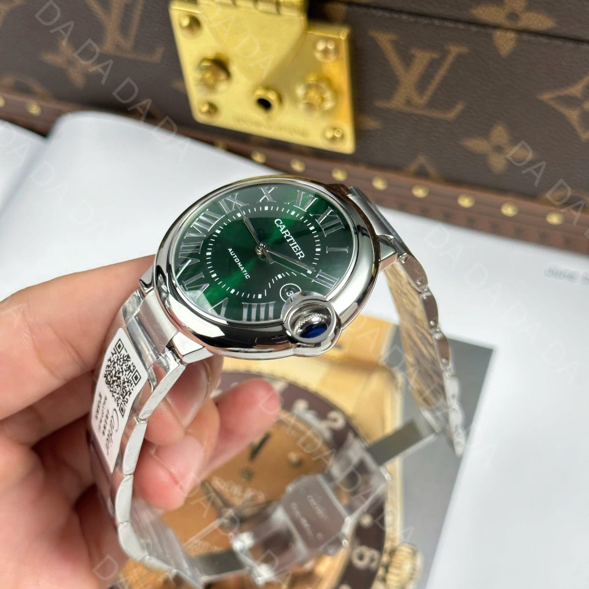 까르띠에 발롱블루 스틸 그린 40mm 7