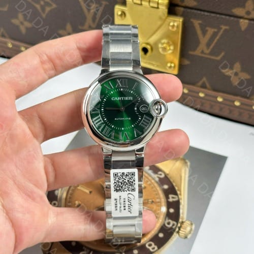 까르띠에 발롱블루 스틸 그린 40mm