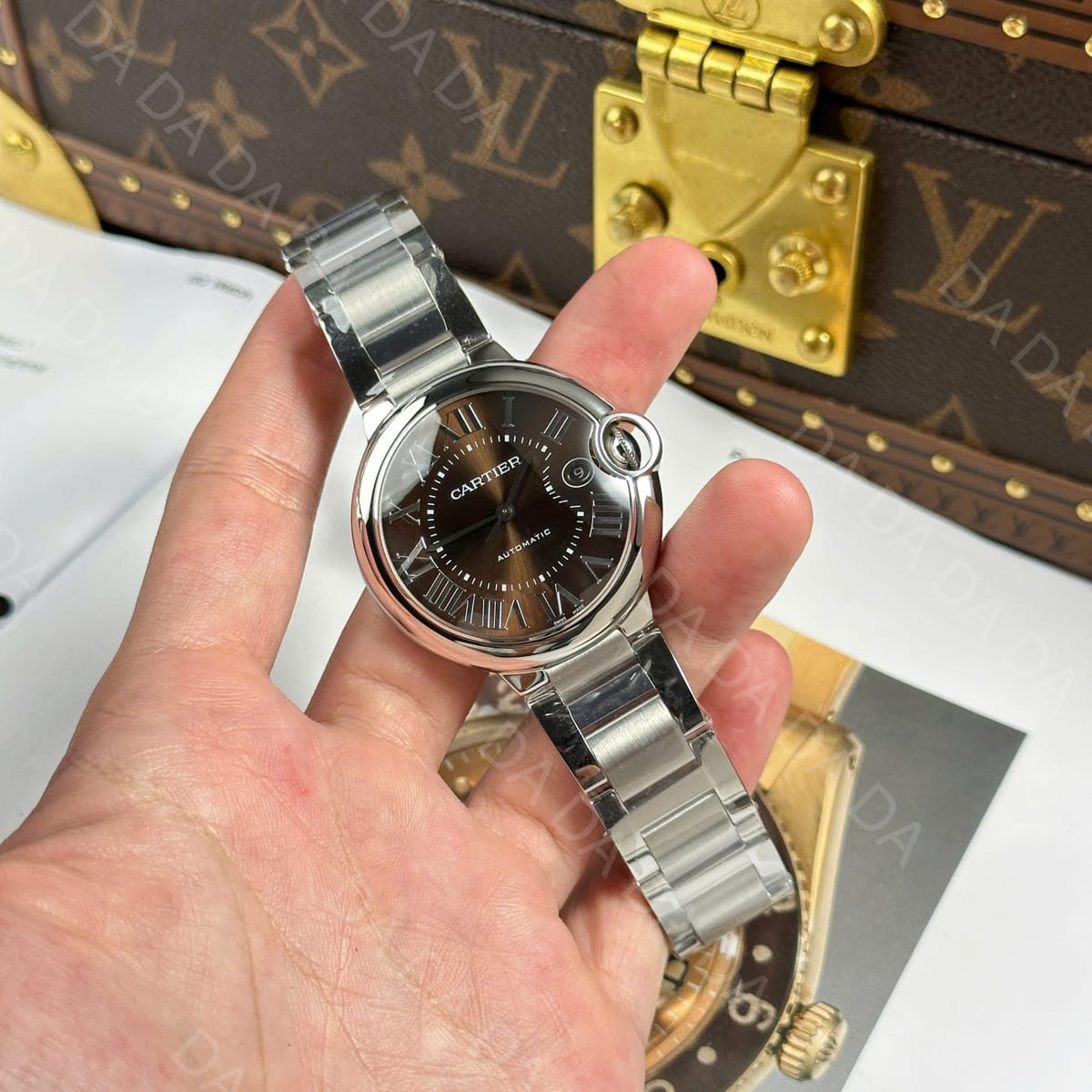 까르띠에 발롱블루 스틸 브라운 40mm 3