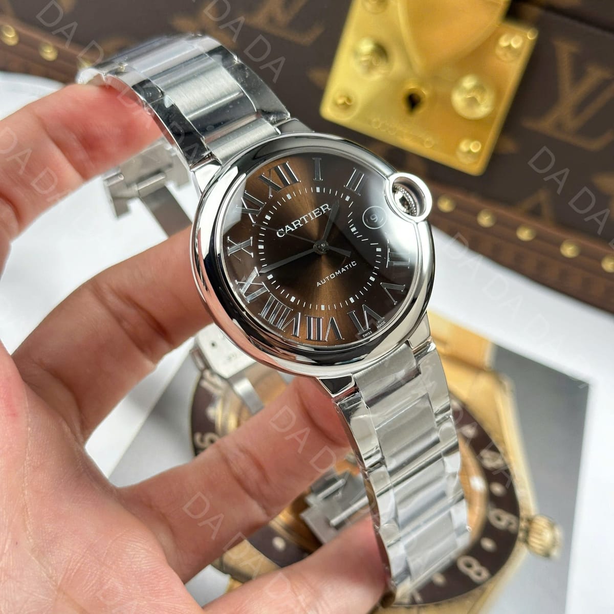 까르띠에 발롱블루 스틸 브라운 40mm 4