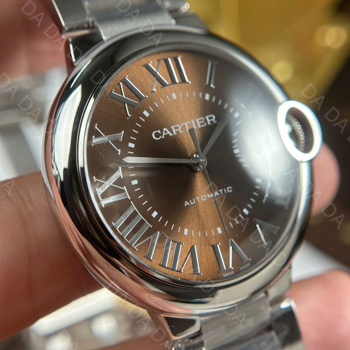 까르띠에 발롱블루 스틸 브라운 40mm 6