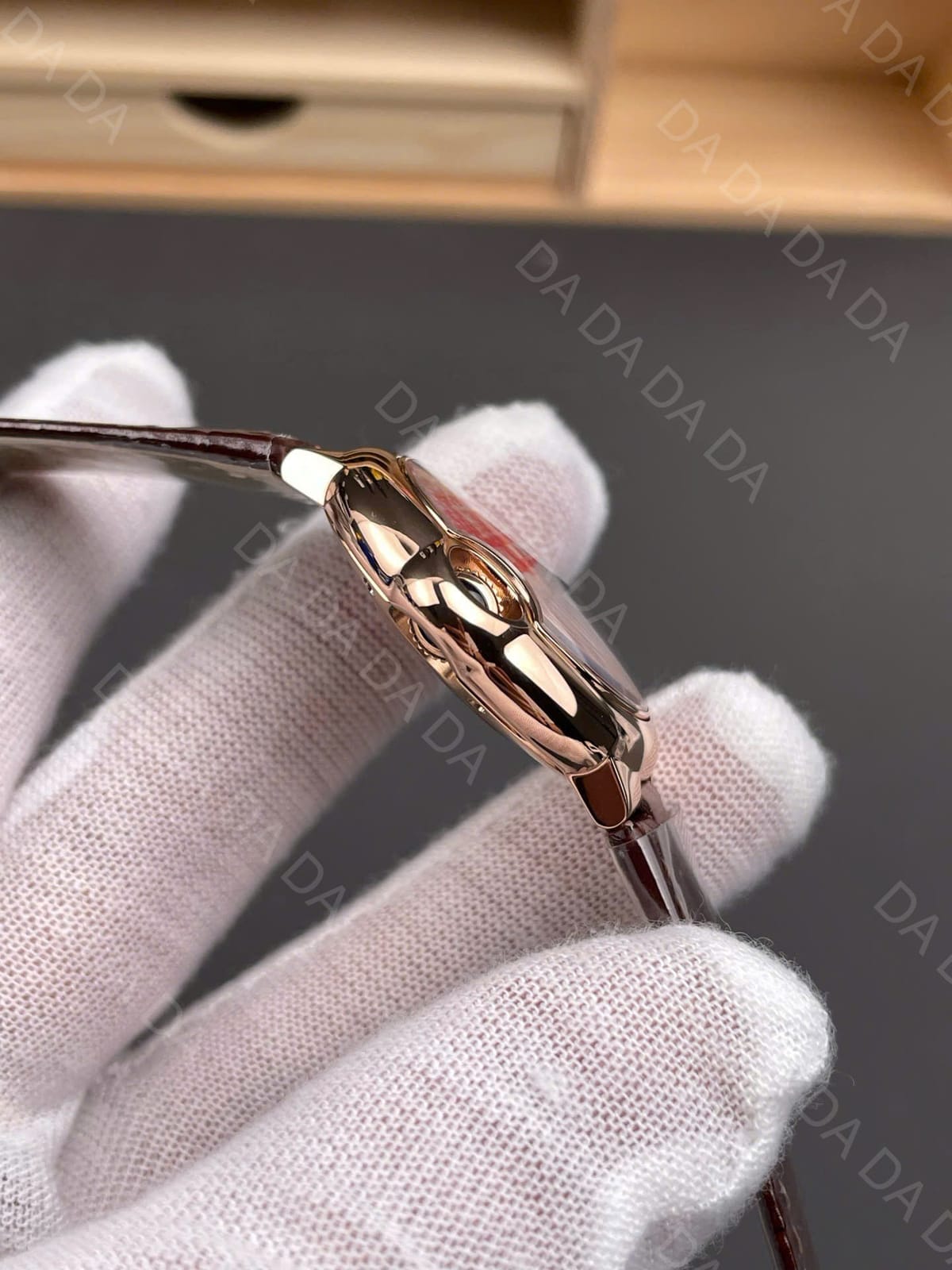 까르띠에 발롱블루 로즈골드 금통 가죽밴드 오토메틱 33mm 6