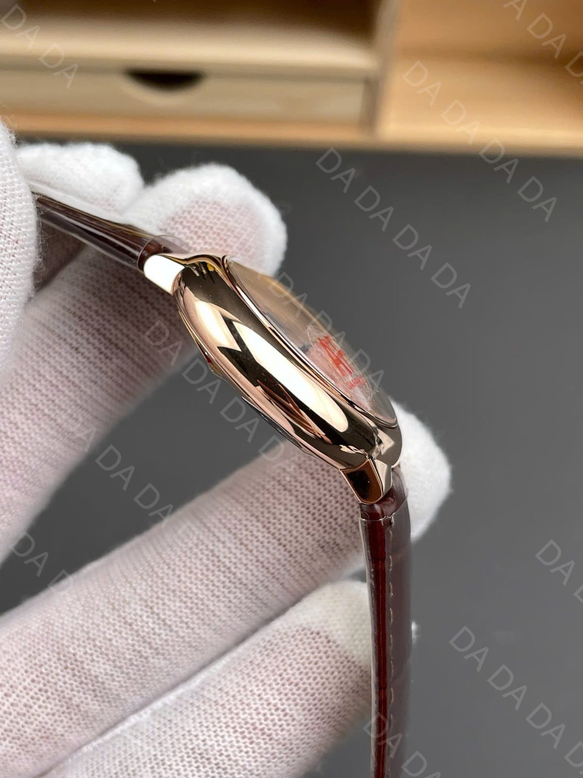 까르띠에 발롱블루 로즈골드 금통 가죽밴드 오토메틱 33mm 7