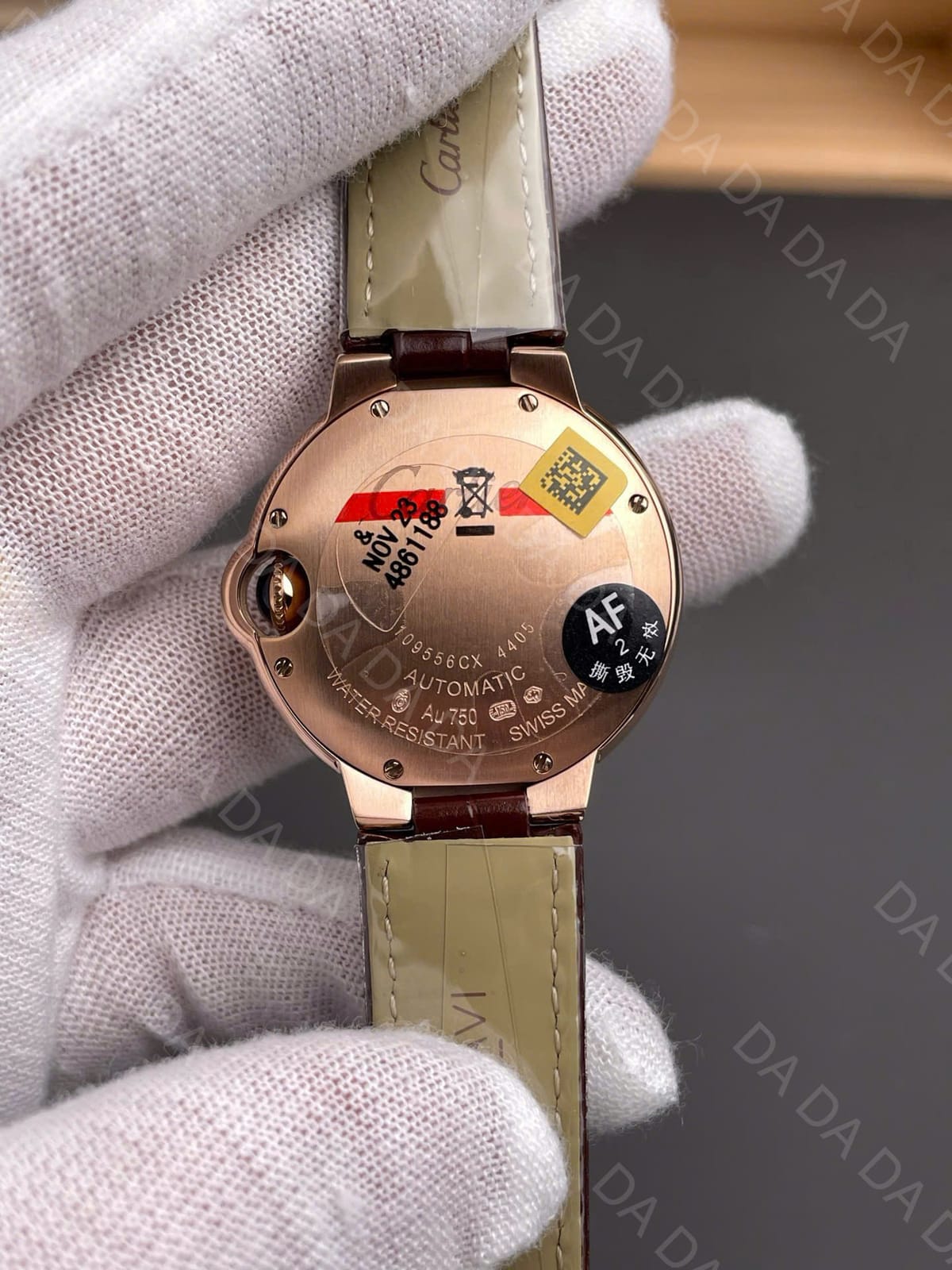 까르띠에 발롱블루 로즈골드 금통 가죽밴드 오토메틱 33mm 8