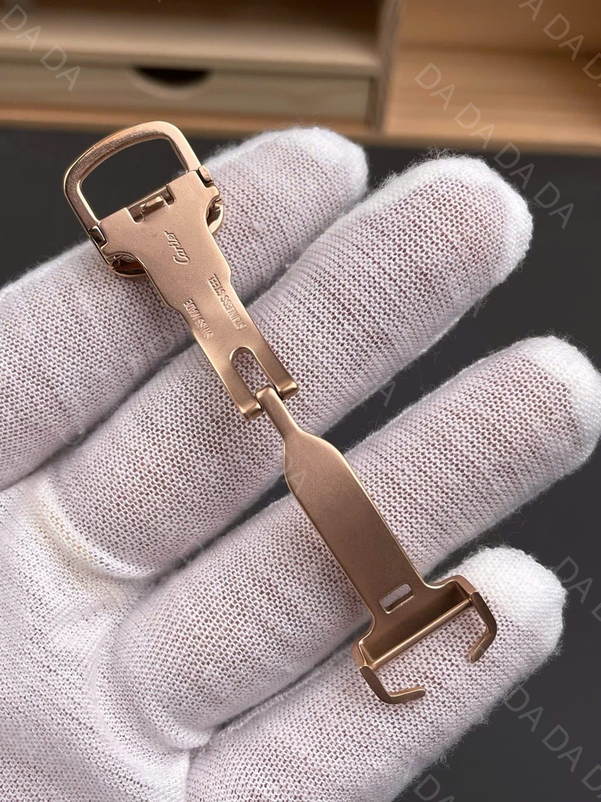 까르띠에 발롱블루 로즈골드 금통 가죽밴드 오토메틱 33mm 9