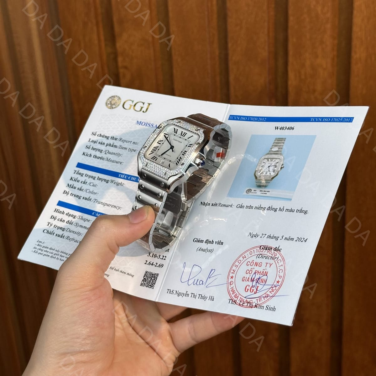 까르띠에 산토스 다이아베젤 라지 40mm 4