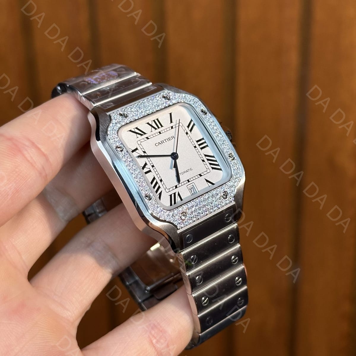 까르띠에 산토스 다이아베젤 라지 40mm 5