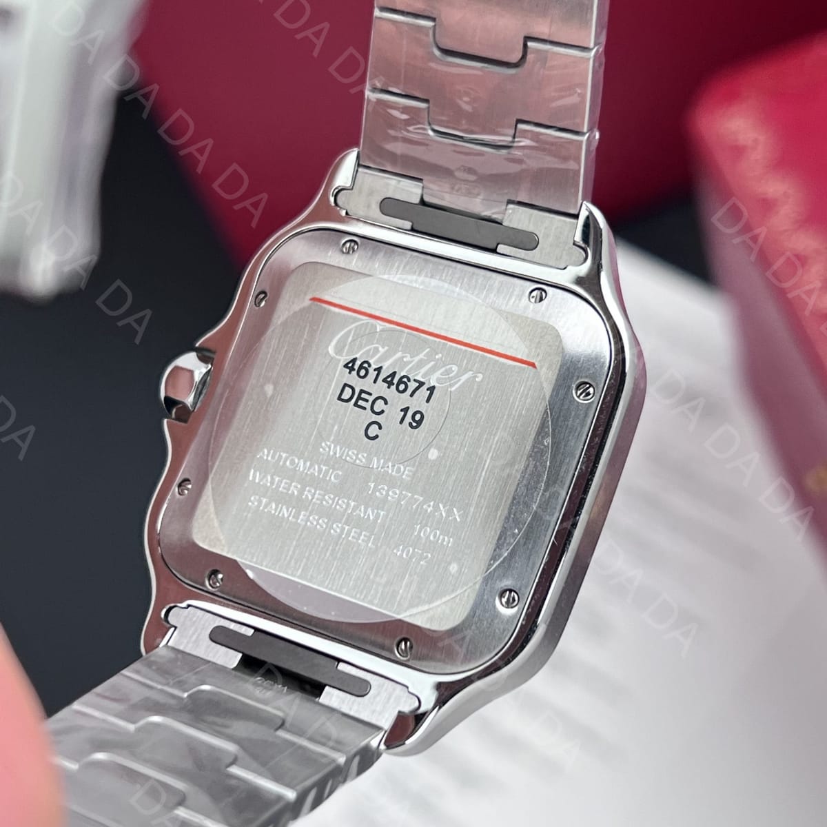 까르띠에 산토스 그린 라지 40mm 7