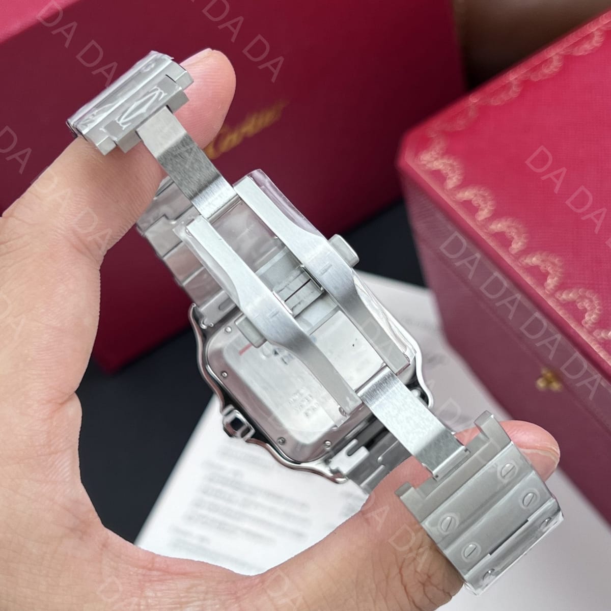 까르띠에 산토스 그린 라지 40mm 8