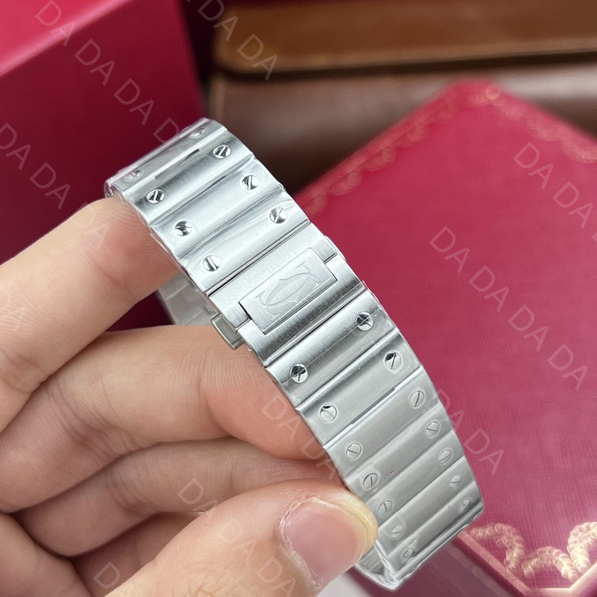 까르띠에 산토스 그린 라지 40mm 9