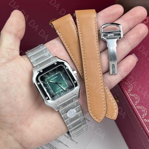 까르띠에 산토스 그린 라지 40mm